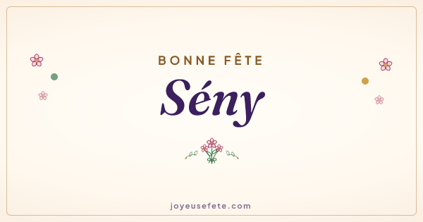 Image « Bonne fête Sény » au format large