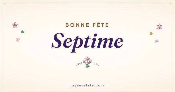 Image « Bonne fête Septime » au format large