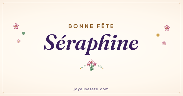 Image « Bonne fête Séraphine » au format large