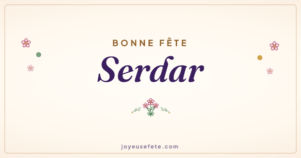 Image « Bonne fête Serdar » au format large