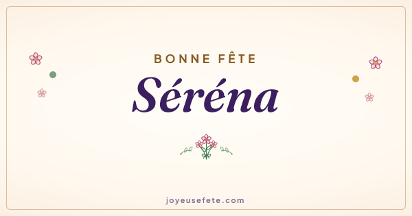 Image « Bonne fête Séréna » au format large