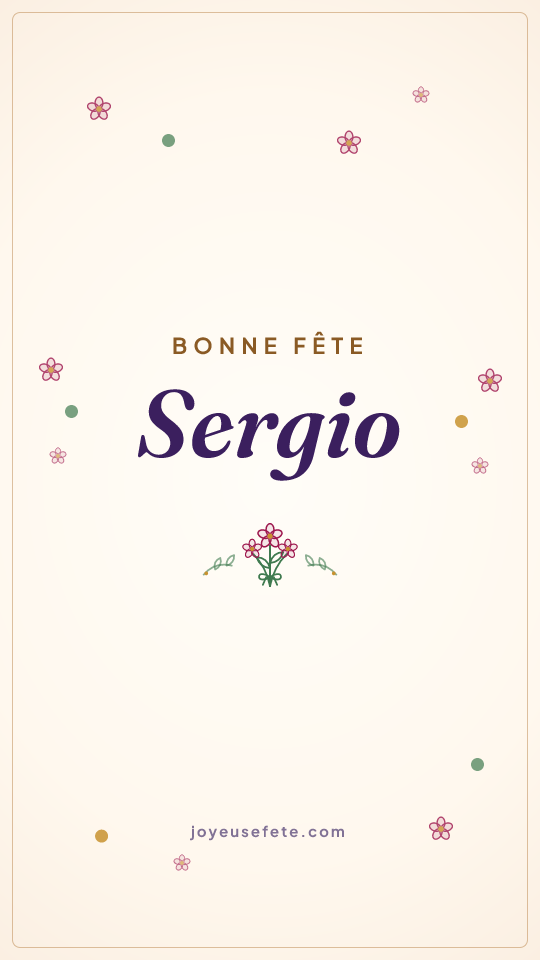 Image « Bonne fête Sergio » au format story