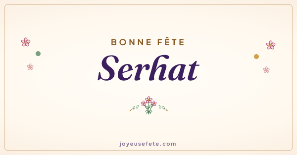 Image « Bonne fête Serhat » au format large