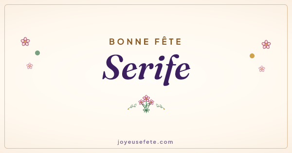 Image « Bonne fête Serife » au format large
