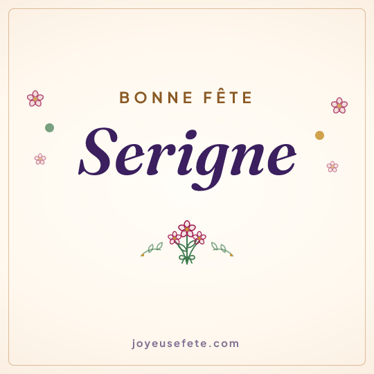 Image carrée « Bonne fête Serigne » pour WhatsApp