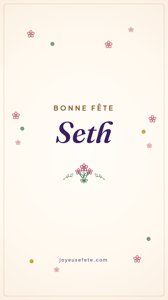 Image « Bonne fête Seth » au format story