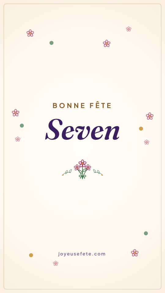 Image « Bonne fête Seven » au format story