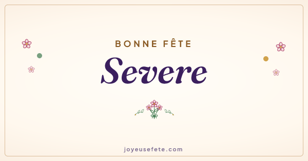 Image « Bonne fête Severe » au format large