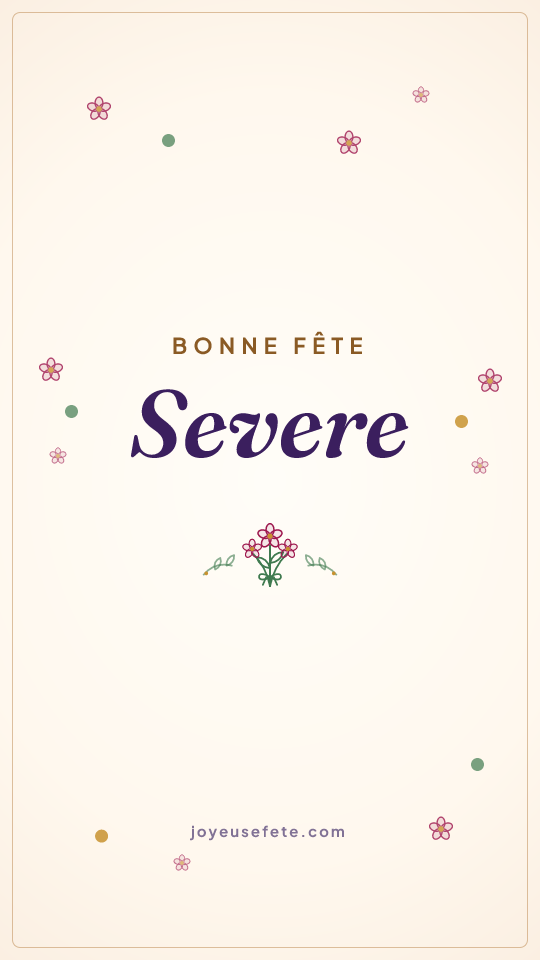 Image « Bonne fête Severe » au format story