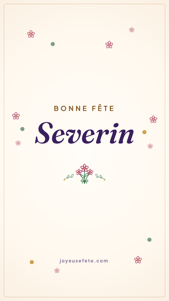 Image « Bonne fête Severin » au format story