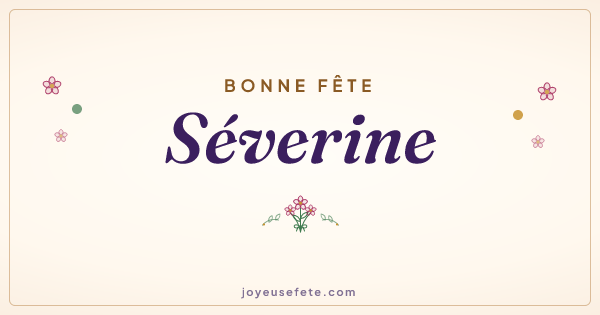 Image « Bonne fête Séverine » au format large