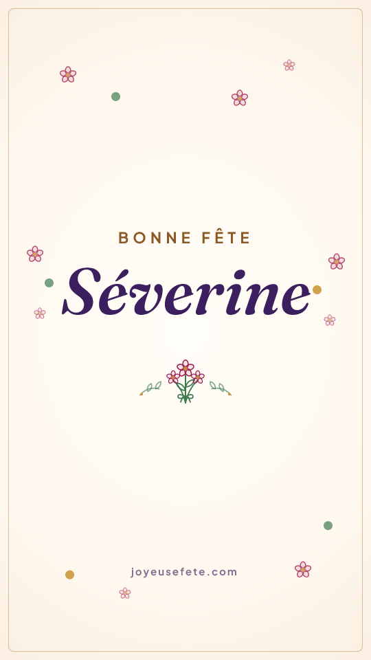 Image « Bonne fête Séverine » au format story