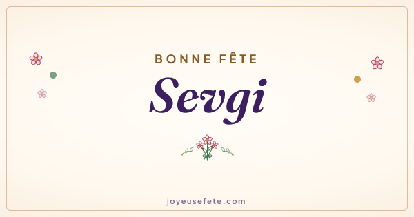 Image « Bonne fête Sevgi » au format large