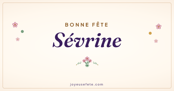 Image « Bonne fête Sévrine » au format large