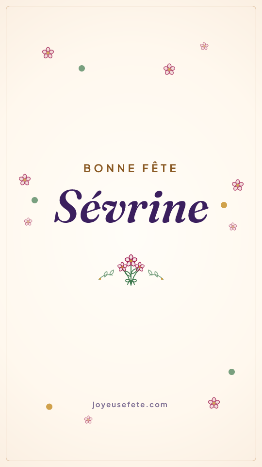 Image « Bonne fête Sévrine » au format story