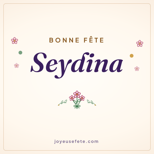Image carrée « Bonne fête Seydina » pour WhatsApp