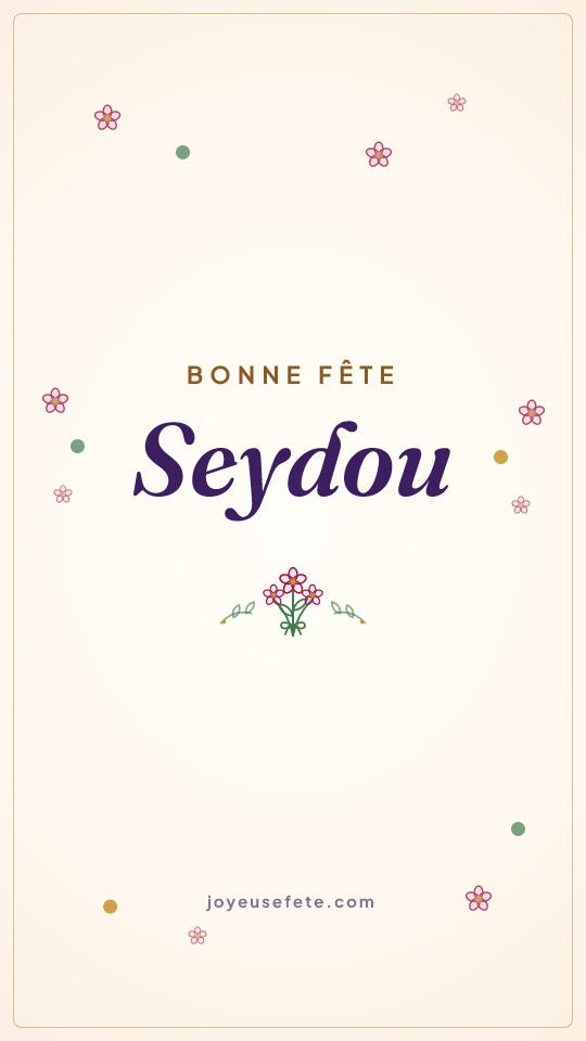 Image « Bonne fête Seydou » au format story