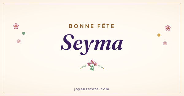Image « Bonne fête Seyma » au format large