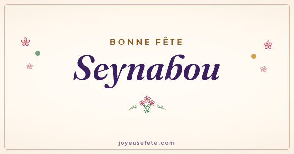 Image « Bonne fête Seynabou » au format large