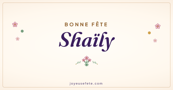 Image « Bonne fête Shaïly » au format large