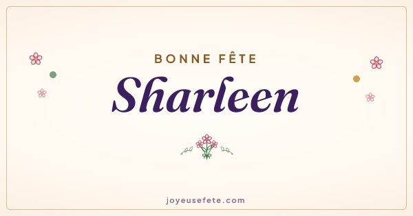 Image « Bonne fête Sharleen » au format large