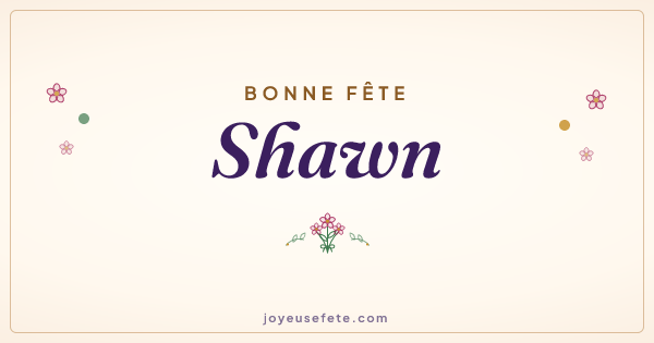 Image « Bonne fête Shawn » au format large