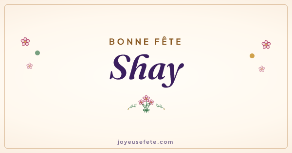 Image « Bonne fête Shay » au format large