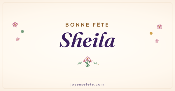 Image « Bonne fête Sheila » au format large