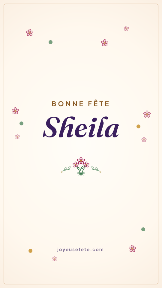 Image « Bonne fête Sheila » au format story