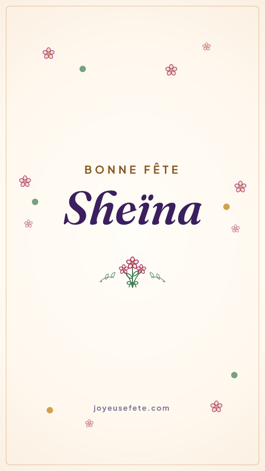 Image « Bonne fête Sheïna » au format story