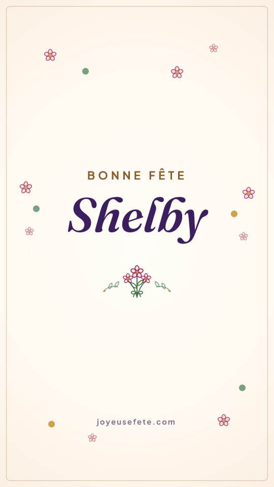 Image « Bonne fête Shelby » au format story