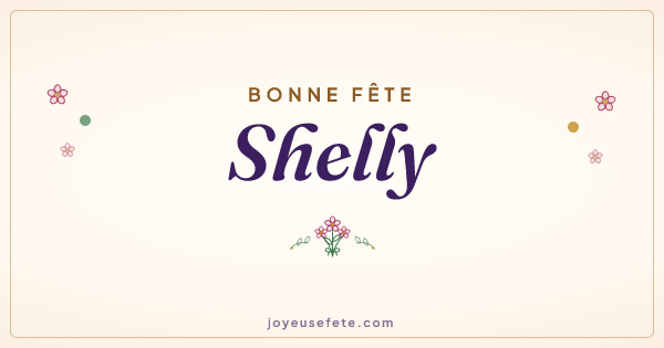 Image « Bonne fête Shelly » au format large
