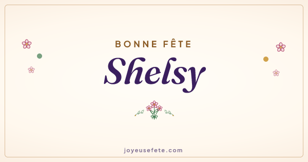 Image « Bonne fête Shelsy » au format large
