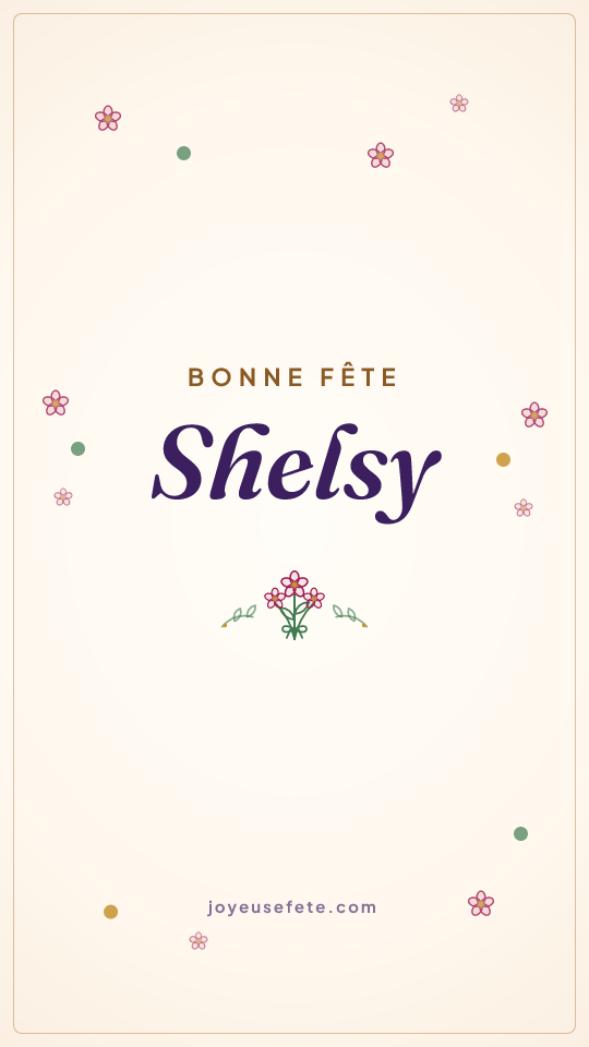 Image « Bonne fête Shelsy » au format story