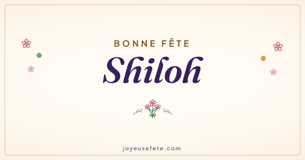 Image « Bonne fête Shiloh » au format large