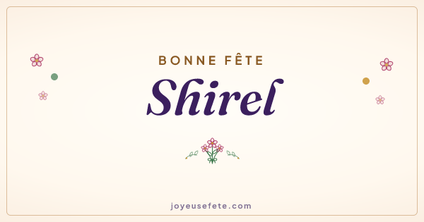 Image « Bonne fête Shirel » au format large