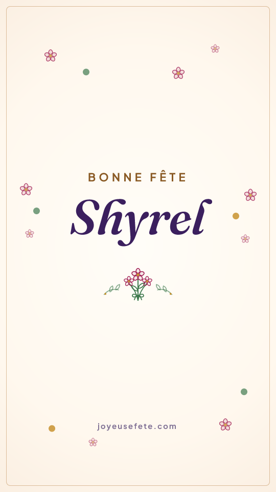 Image « Bonne fête Shyrel » au format story