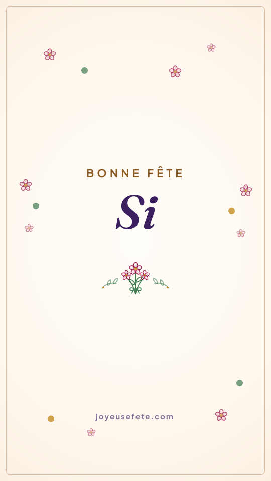 Image « Bonne fête Si » au format story