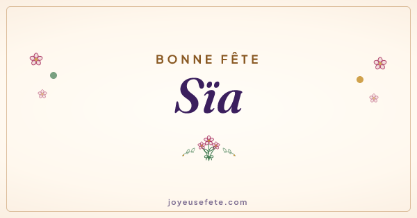 Image « Bonne fête Sïa » au format large