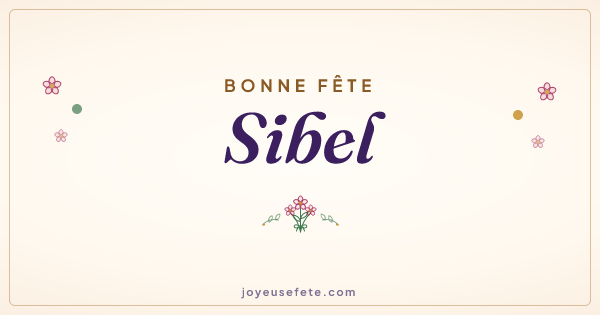 Image « Bonne fête Sibel » au format large