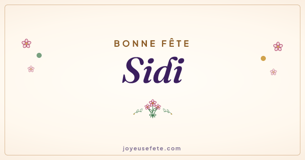 Image « Bonne fête Sidi » au format large