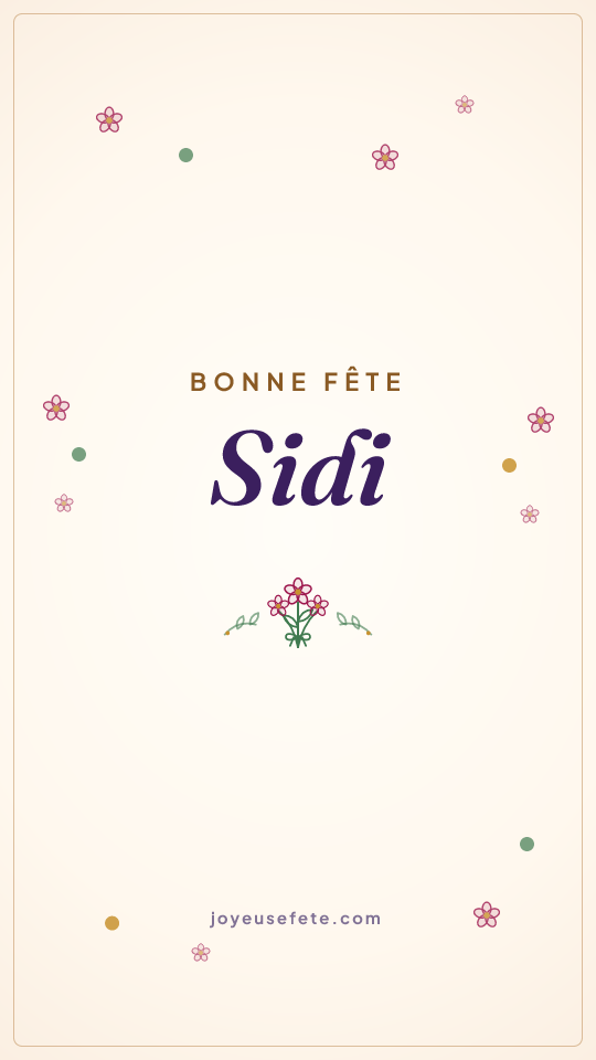 Image « Bonne fête Sidi » au format story
