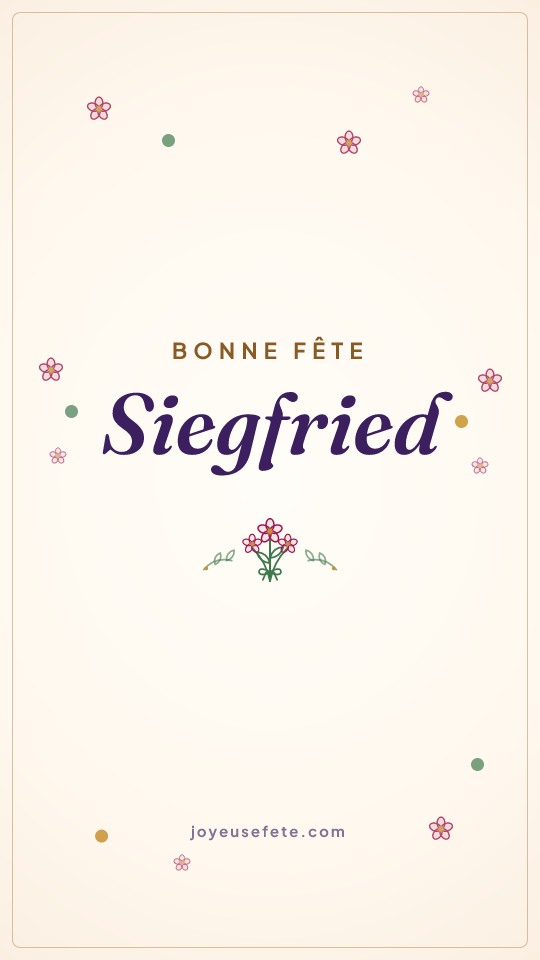 Image « Bonne fête Siegfried » au format story