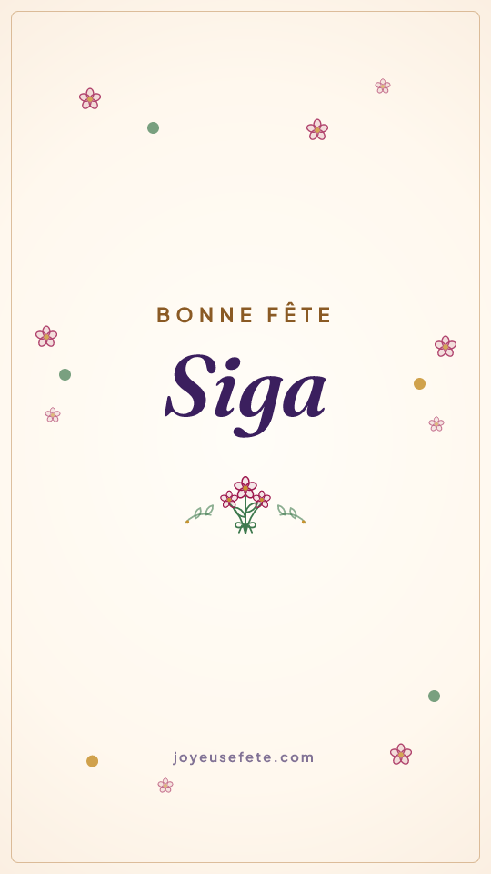 Image « Bonne fête Siga » au format story