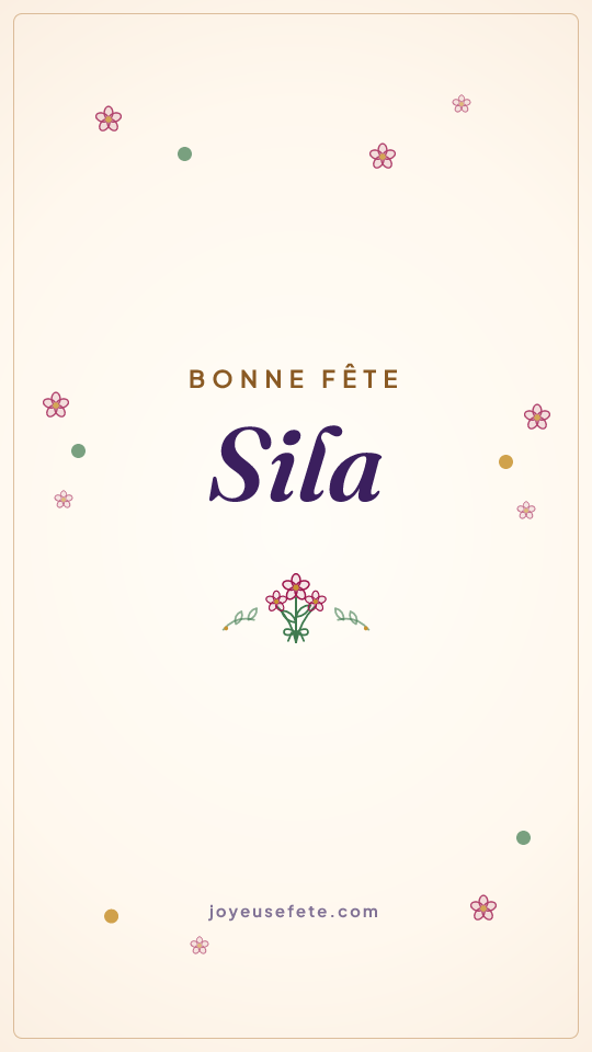 Image « Bonne fête Sila » au format story