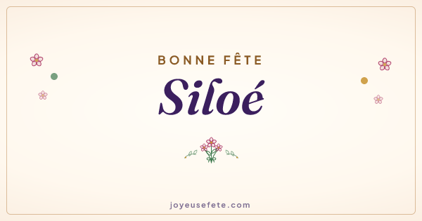 Image « Bonne fête Siloé » au format large