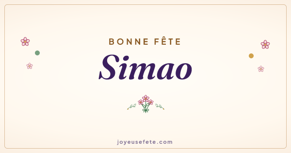 Image « Bonne fête Simao » au format large