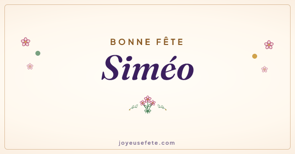 Image « Bonne fête Siméo » au format large