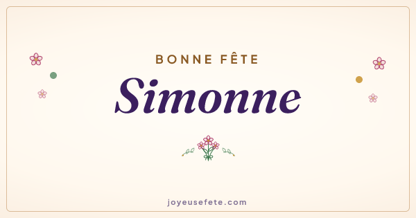 Image « Bonne fête Simonne » au format large