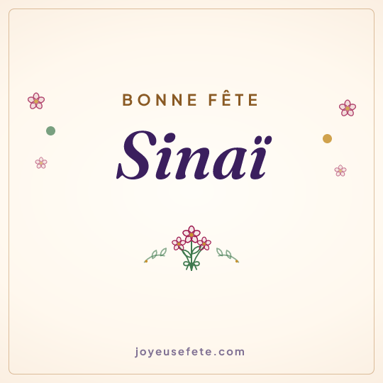 Image carrée « Bonne fête Sinaï » pour WhatsApp